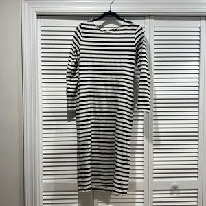 Striped long sleeve dress